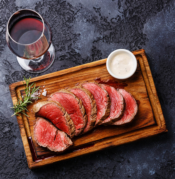 Marinated Beef Tenderloin with Horseradish Sauce